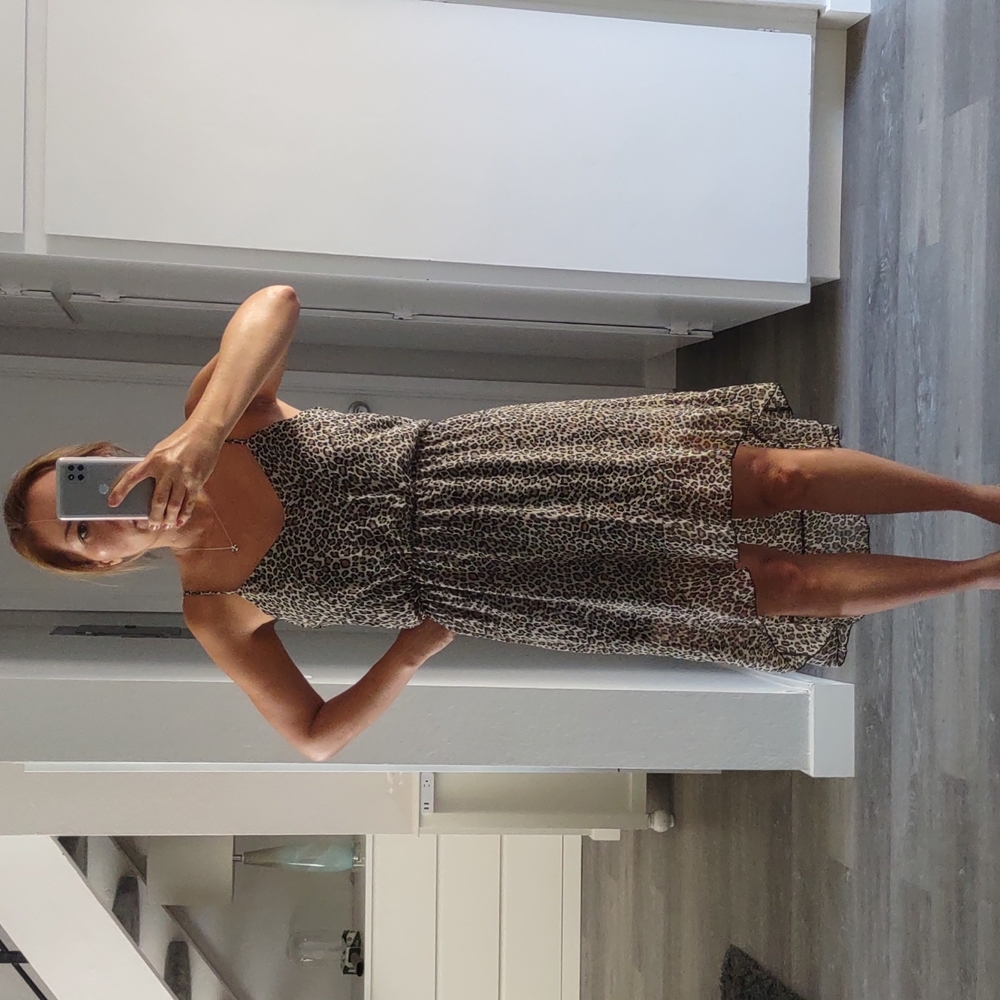 Leopard Print Summer Dress